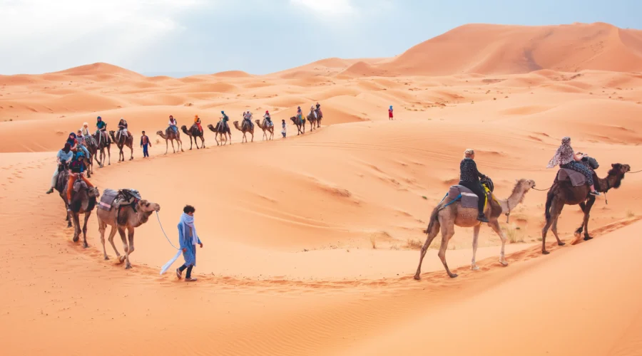 Camel trekking in 3 Day Marrakech to Merzouga Desert Tour